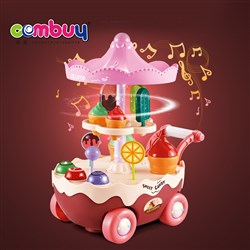CB877336 CB877337 - Icecream LED cart shop pretend play game set ice cream toy